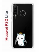 Чехол-накладка Huawei P30 Lite/Honor 20S/Honor 20 Lite/Nova 4e Kruche Print Angel Demon