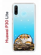 Чехол-накладка Huawei P30 Lite/Honor 20S/Honor 20 Lite/Nova 4e Kruche Print Тигр первый снег