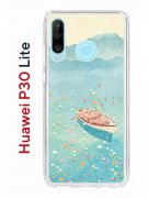 Чехол-накладка Huawei P30 Lite (585137) Kruche PRINT озеро цветов