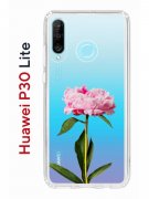 Чехол-накладка Huawei P30 Lite (585137) Kruche PRINT Пион