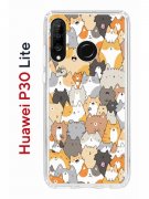 Чехол-накладка Huawei P30 Lite/Honor 20S/Honor 20 Lite/Nova 4e Kruche Print Котики