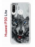 Чехол-накладка Huawei P30 Lite/Honor 20S/Honor 20 Lite/Nova 4e Kruche Print Волк