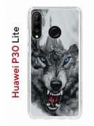 Чехол-накладка Huawei P30 Lite/Honor 20S/Honor 20 Lite/Nova 4e Kruche Print Волк