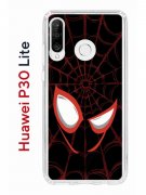 Чехол-накладка Huawei P30 Lite (585137) Kruche PRINT Человек-Паук черный