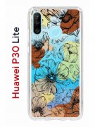 Чехол-накладка Huawei P30 Lite/Honor 20S/Honor 20 Lite/Nova 4e Kruche Print Ягоды и Цветы