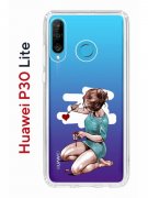 Чехол-накладка Huawei P30 Lite/Honor 20S/Honor 20 Lite/Nova 4e Kruche Print Рисуя любовь