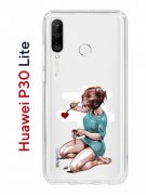 Чехол-накладка Huawei P30 Lite/Honor 20S/Honor 20 Lite/Nova 4e Kruche Print Рисуя любовь