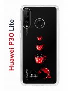 Чехол-накладка Huawei P30 Lite/Honor 20S/Honor 20 Lite/Nova 4e Kruche Print Котенок в чашке