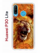 Чехол-накладка Huawei P30 Lite/Honor 20S/Honor 20 Lite/Nova 4e Kruche Print Лев