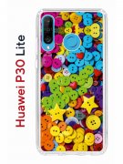 Чехол-накладка Huawei P30 Lite/Honor 20S/Honor 20 Lite/Nova 4e Kruche Print Пуговки