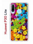 Чехол-накладка Huawei P30 Lite/Honor 20S/Honor 20 Lite/Nova 4e Kruche Print Пуговки