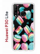 Чехол-накладка Huawei P30 Lite/Honor 20S/Honor 20 Lite/Nova 4e Kruche Print Макарон