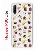 Чехол-накладка Huawei P30 Lite/Honor 20S/Honor 20 Lite/Nova 4e Kruche Print Cake