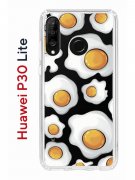 Чехол-накладка Huawei P30 Lite (585137) Kruche PRINT Глазунья