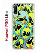 Чехол-накладка Huawei P30 Lite (585137) Kruche PRINT Инопланетянин