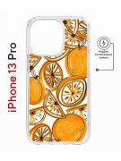 Чехол-накладка Apple iPhone 13 Pro (610631) Kruche PRINT Апельсины