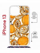 Чехол-накладка Apple iPhone 13 (610629) Kruche PRINT Апельсины