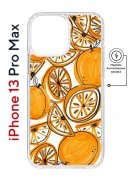 Чехол-накладка Apple iPhone 13 Pro Max (610637) Kruche PRINT Апельсины