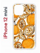 Чехол-накладка Apple iPhone 12 mini (588924) Kruche PRINT Апельсины