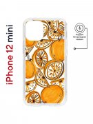 Чехол-накладка Apple iPhone 12 mini (598887) Kruche PRINT Апельсины