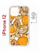 Чехол-накладка iPhone 12/12 Pro Kruche Magnet Print Апельсины