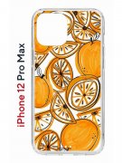 Чехол-накладка Apple iPhone 12 Pro Max (588923) Kruche PRINT Апельсины