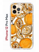 Чехол-накладка Apple iPhone 12 Pro Max (588923) Kruche PRINT Апельсины