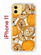 Чехол-накладка Apple iPhone 11 (580676) Kruche PRINT Апельсины