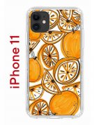 Чехол-накладка Apple iPhone 11 (580676) Kruche PRINT Апельсины