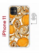 Чехол-накладка Apple iPhone 11 (598890) Kruche PRINT Апельсины