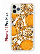 Чехол-накладка Apple iPhone 11 Pro Max (580662) Kruche PRINT Апельсины