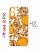 Чехол-накладка Apple iPhone 12 Pro (610612) Kruche PRINT Апельсины
