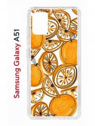 Чехол-накладка Samsung Galaxy A51 Kruche Print Апельсины