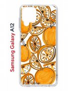 Чехол-накладка Samsung Galaxy A12 (594609) Kruche PRINT Апельсины