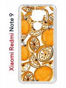 Чехол-накладка Xiaomi Redmi Note 9  (588931) Kruche PRINT Апельсины