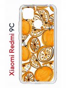 Чехол-накладка Xiaomi Redmi 9C Kruche Print Апельсины