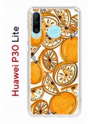 Чехол-накладка Huawei P30 Lite (585137) Kruche PRINT Апельсины