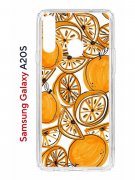 Чехол-накладка Samsung Galaxy A20S (588937) Kruche PRINT Апельсины
