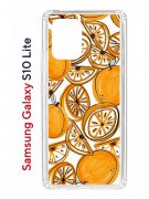 Чехол-накладка Samsung Galaxy S10 Lite (582683) Kruche PRINT Апельсины