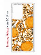 Чехол-накладка Samsung Galaxy Note 20 Ultra (588944) Kruche PRINT Апельсины