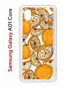 Чехол-накладка Samsung Galaxy A01 Core Kruche Print Апельсины