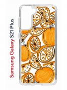 Чехол-накладка Samsung Galaxy S21 Plus (594681) Kruche PRINT Апельсины