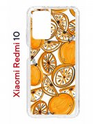 Чехол-накладка Xiaomi Redmi 10 (612846) Kruche PRINT Апельсины
