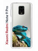 Чехол-накладка Xiaomi Redmi Note 9 Pro Kruche Print Змея