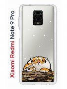 Чехол-накладка Xiaomi Redmi Note 9 Pro/Redmi Note 9 Pro Max/Redmi Note 9S Kruche Print Тигр первый снег