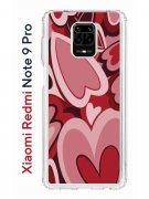 Чехол-накладка Xiaomi Redmi Note 9 Pro/Redmi Note 9S/Redmi Note 9 Pro Max Kruche Print Сердечки