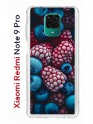 Чехол-накладка Xiaomi Redmi Note 9 Pro  (588932) Kruche PRINT Fresh berries
