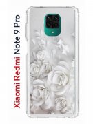 Чехол-накладка Xiaomi Redmi Note 9 Pro/Note 9 Pro Max/Note 9S Kruche Print White roses