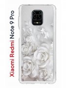 Чехол-накладка Xiaomi Redmi Note 9 Pro/Note 9 Pro Max/Note 9S Kruche Print White roses