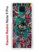 Чехол-накладка Xiaomi Redmi Note 9 Pro/Redmi Note 9S/Redmi Note 9 Pro Max Kruche Print Music